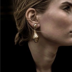 Vintage 80s Gold Earrings (NOS)